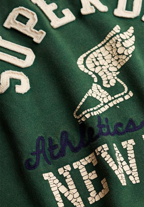 Superdry. - Vintage Athletic Crew - Dark Green
