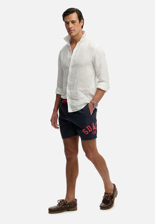 Superdry. - Printed Logo 16 Swim Short - Eclipse Navy