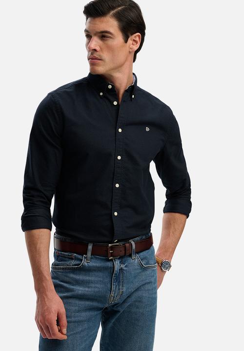 Superdry. - Preppy Oxford Long Sleeve Shirt - Eclipse Navy