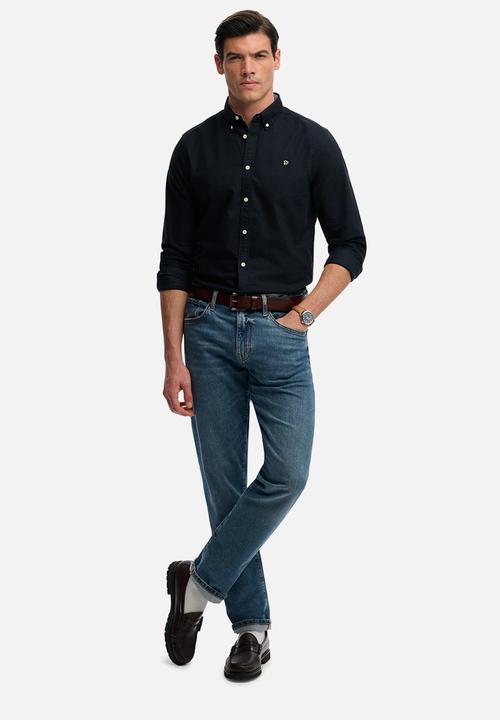 Superdry. - Preppy Oxford Long Sleeve Shirt - Eclipse Navy