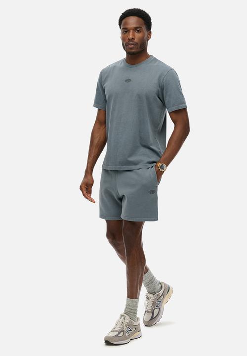 Superdry. - Micro Logo Short - Stormy Weather Blue