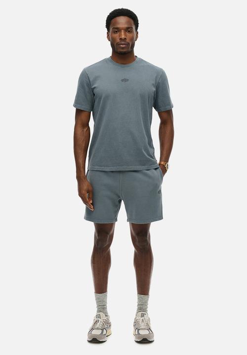 Superdry. - Micro Logo Short - Stormy Weather Blue