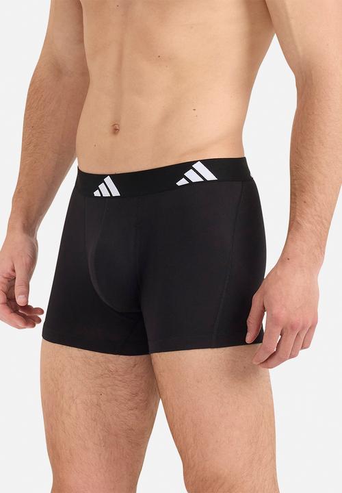 adidas Performance - Active Flex Cotton - 3PK Trunk - black