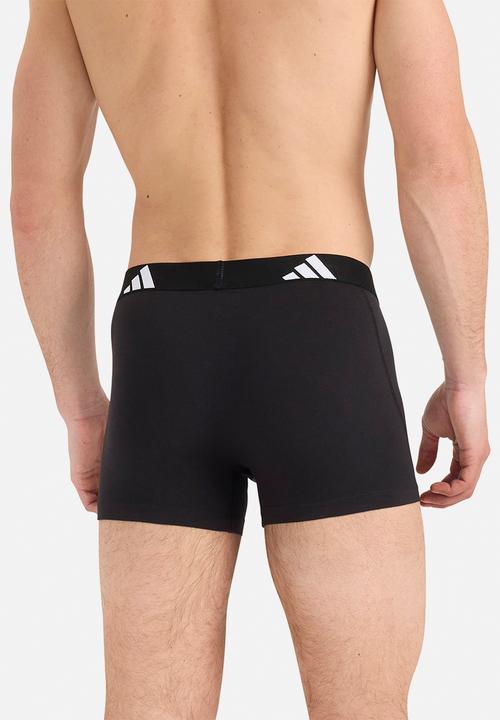adidas Performance - Active Flex Cotton - 3PK Trunk - black