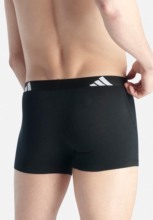 adidas Performance - Active Flex Cotton - 2PK Trunk - grey & black
