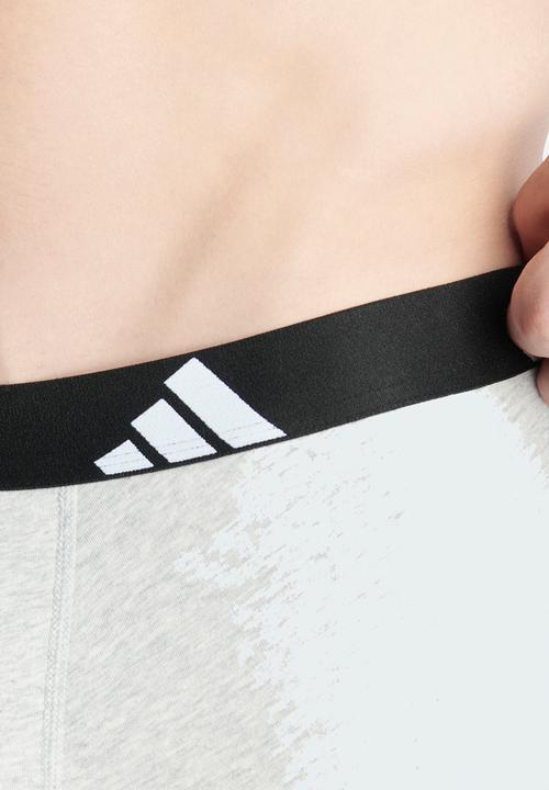 adidas Performance - Active Flex Cotton - 2PK Trunk - grey & black