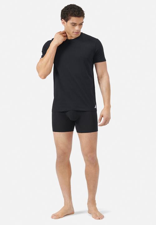adidas Performance - Active Core Cotton - 3PK - Loose Fit Crew Tee- Black