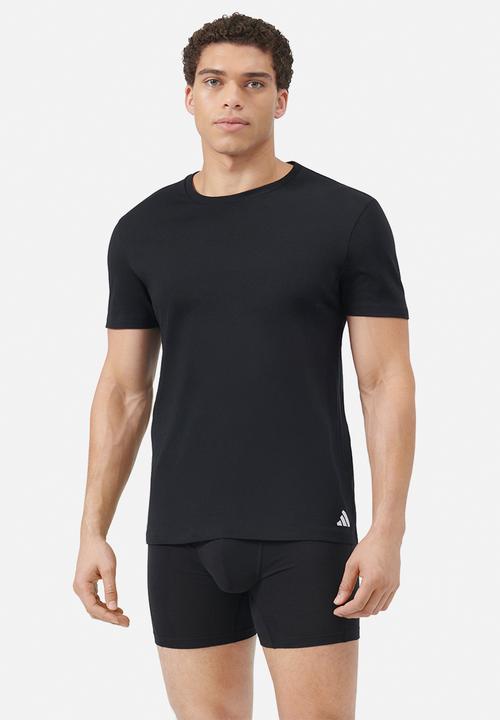 adidas Performance - Active Core Cotton - 3PK - Loose Fit Crew Tee- Black