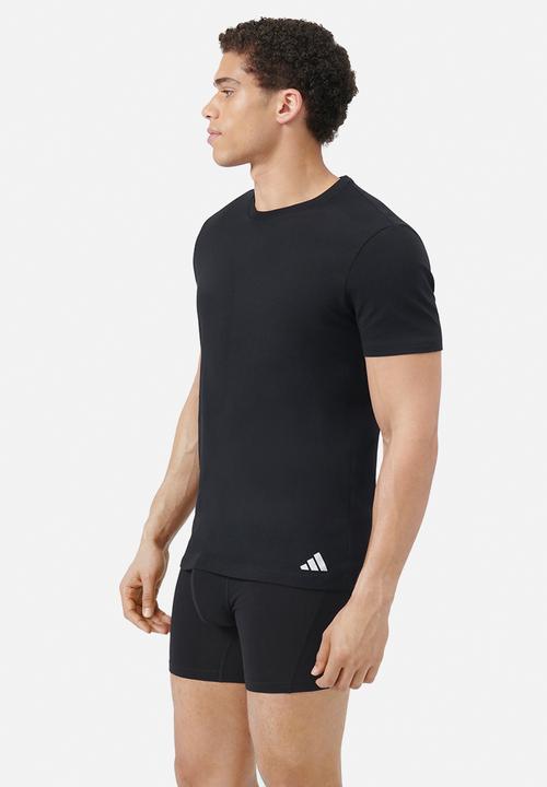 adidas Performance - Active Core Cotton - 3PK - Loose Fit Crew Tee- Black