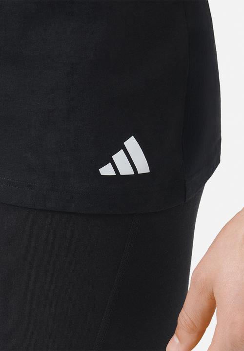 adidas Performance - Active Core Cotton - 3PK - Loose Fit Crew Tee- Black