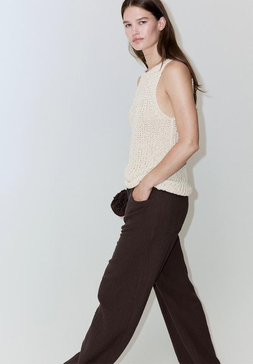 MANGO - Trousers calella - dark brown