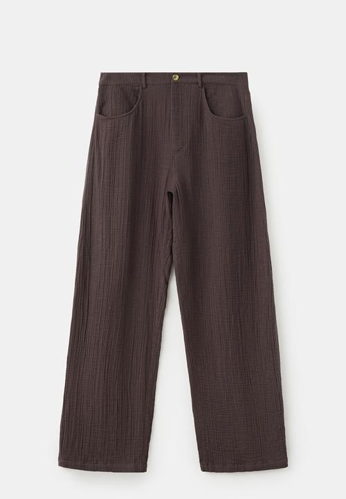 MANGO - Trousers calella - dark brown