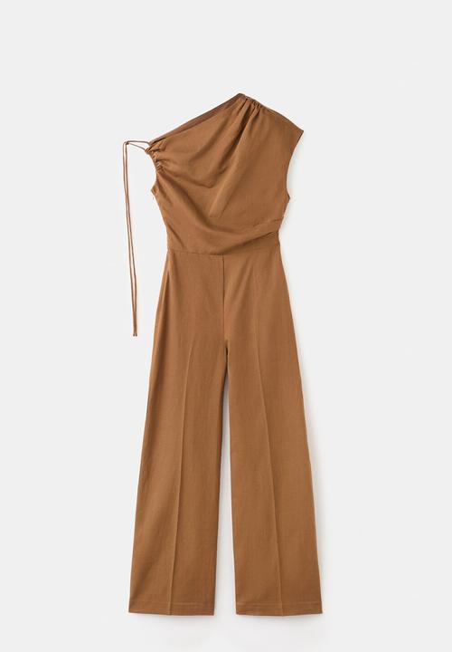 MANGO - Jumpsuit ory2 - medium brown