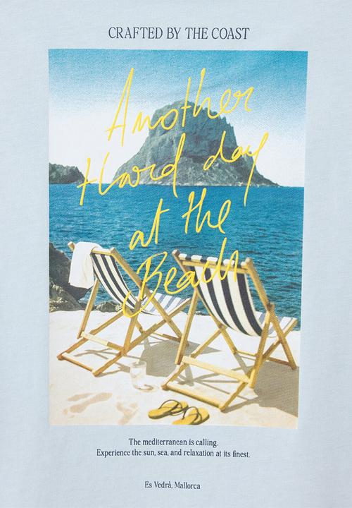 MANGO - T-shirt Tumbona - Sky Blue