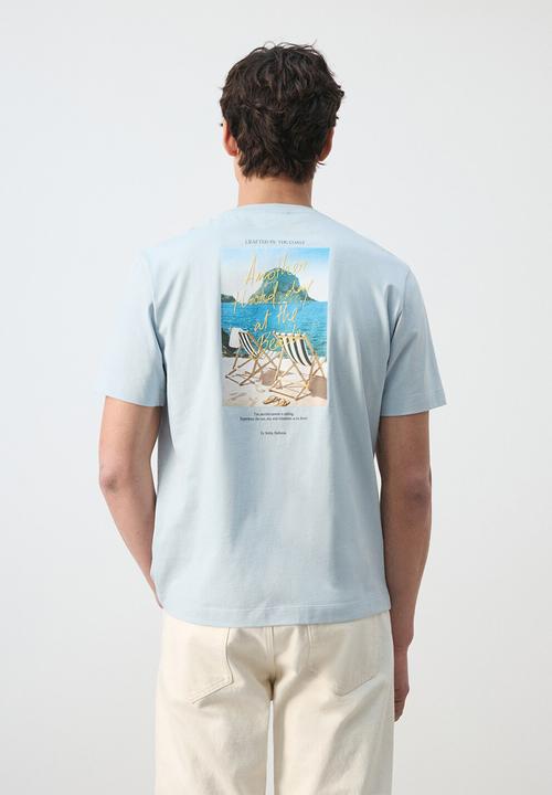 MANGO - T-shirt Tumbona - Sky Blue