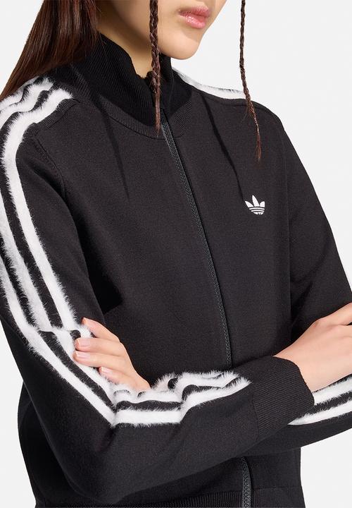 adidas Originals - Knit Firebird Tracktop - Black/White