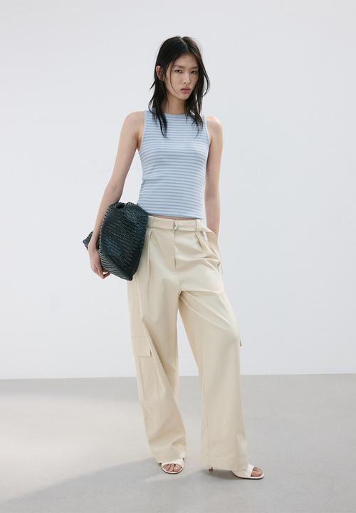 MANGO - Top boni  - medium blue