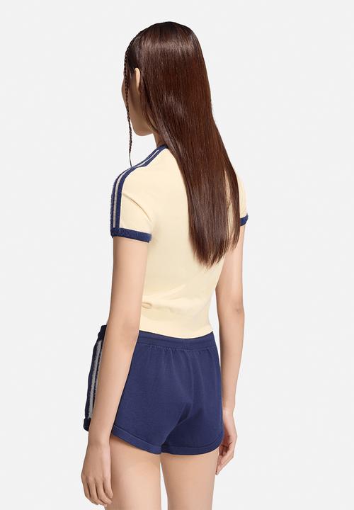 adidas Originals - Knit Tee - Warm Vanilla/Night Indigo