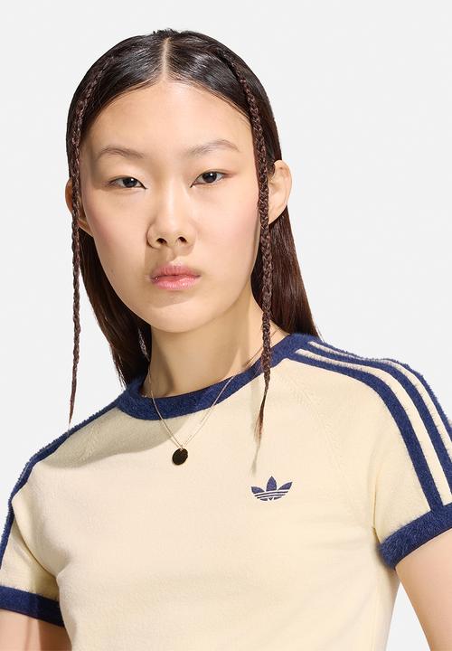 adidas Originals - Knit Tee - Warm Vanilla/Night Indigo
