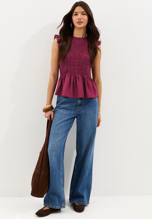 New Look - K phoenix plain shirred top - pink