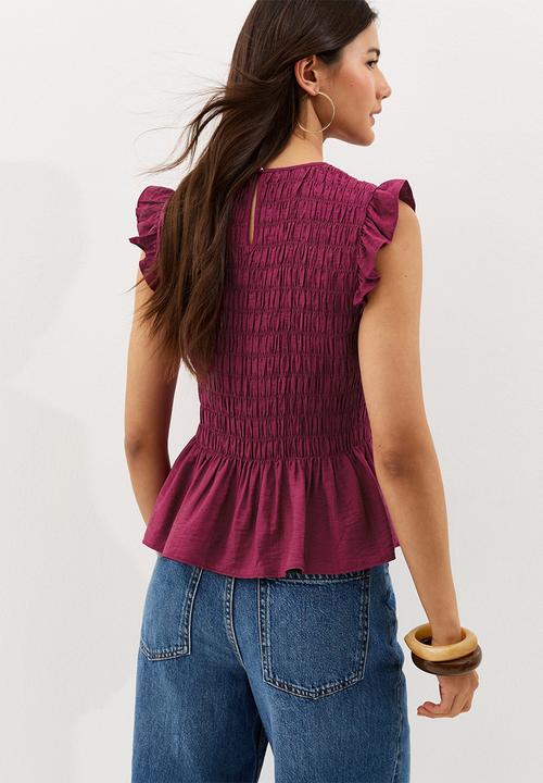 New Look - K phoenix plain shirred top - pink
