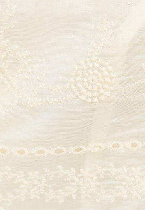 New Look - Polly emb patchwork shirt - cream