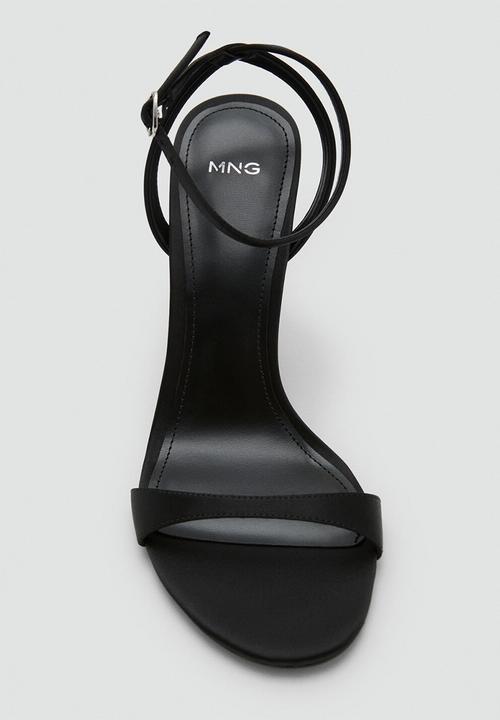 MANGO - Clark open toe ankle strap - black