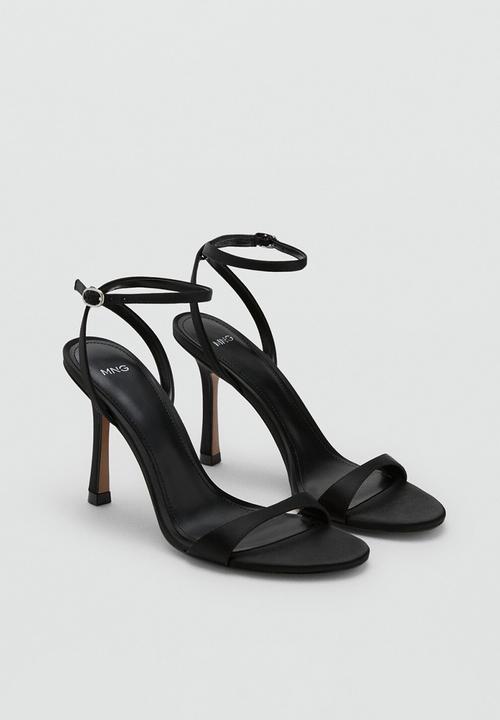 MANGO - Clark open toe ankle strap - black