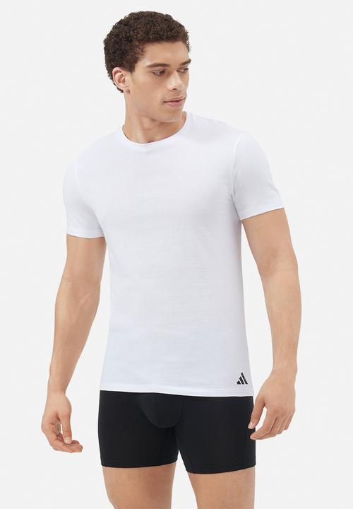 adidas Performance - Active Core Cotton - 3PK - Loose Fit Crew - white