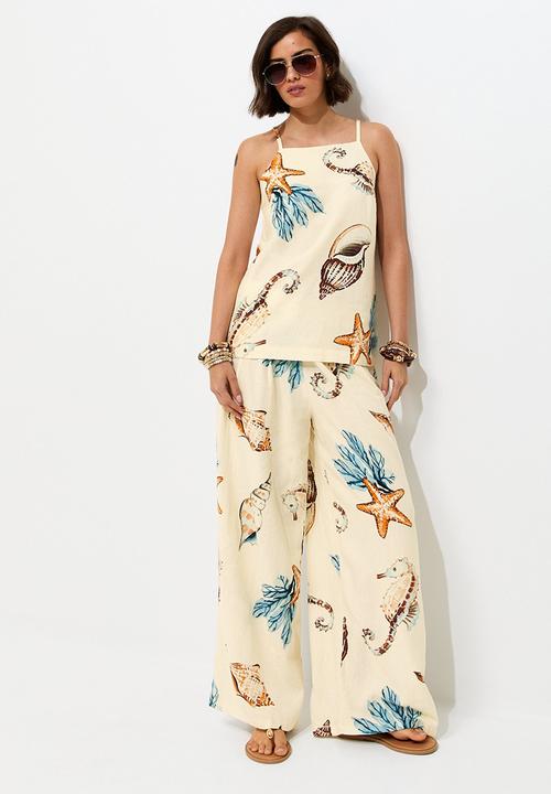 New Look - St soph seahorse longline cami - cream