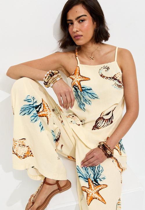 New Look - St soph seahorse longline cami - cream