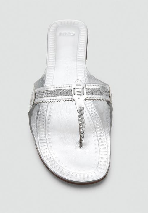 MANGO - Felice t-bar slide - silver