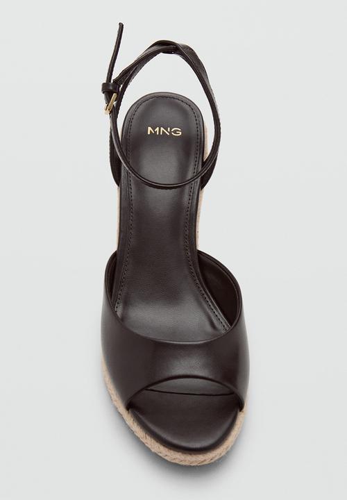 MANGO - Dida open toe ankle strap - dark brown