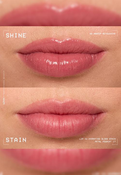 NYX Professional Makeup - Lip I.V Hydrating Lip Gloss Stain - Petal Pourin' 17