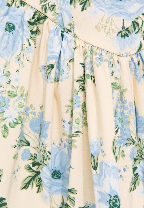 New Look - Tracy floral corset mini dress - cream