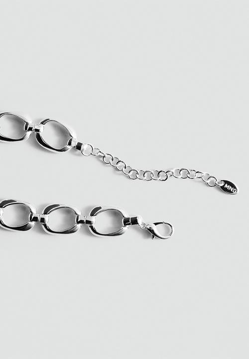 MANGO - Jade Necklace - Silver