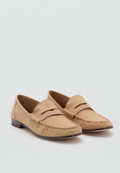 MANGO - Croso loafer - light beige
