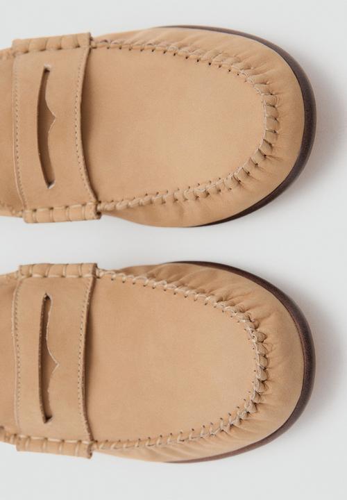 MANGO - Croso loafer - light beige