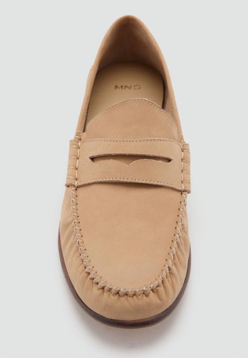 MANGO - Croso loafer - light beige