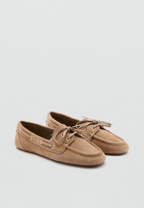 MANGO - Paz boat - light pastel brown