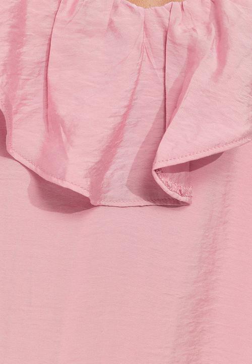 New Look - Ruby ruffle cami midi dress - pink