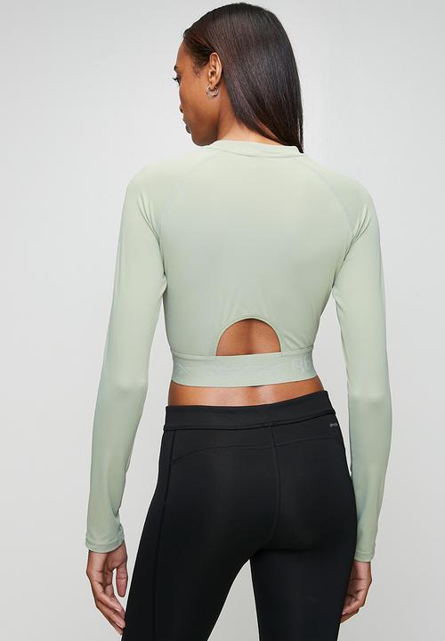 Reebok - Id Train Cutout Long Sleeve - Hazy Green