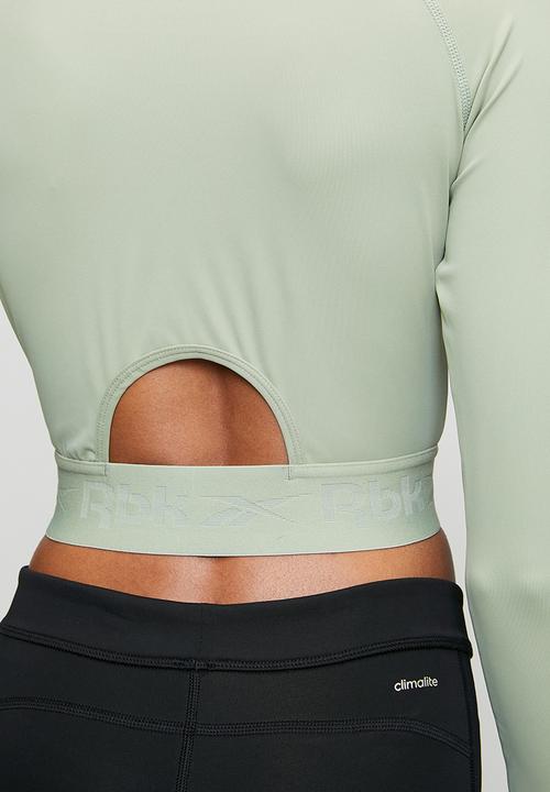 Reebok - Id Train Cutout Long Sleeve - Hazy Green