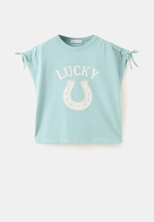 MANGO - T-shirt Lucky - Dark Blue