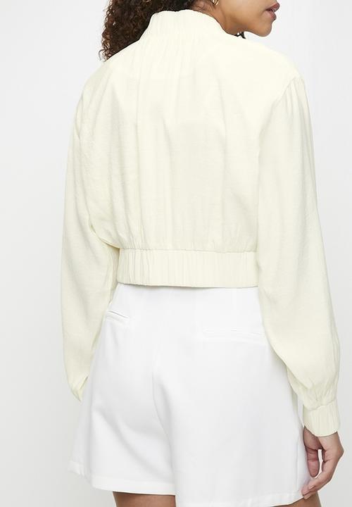 MILLA - Co-ord jacket with embroidery - ecru