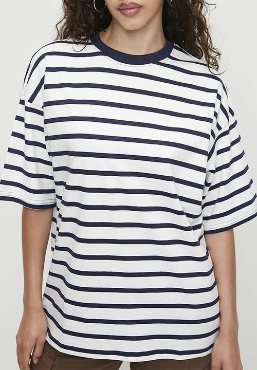 Superbalist - Oversized Stripe Tee - Navy/White