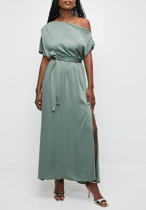 MILLA - Slash neck maxi dress - laurel wreath