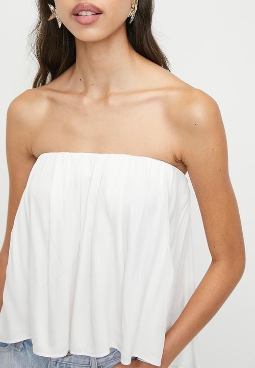 Superbalist - Hanky bandeau shell - white