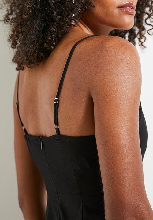 MILLA - Cornelli applique mini dress - Black