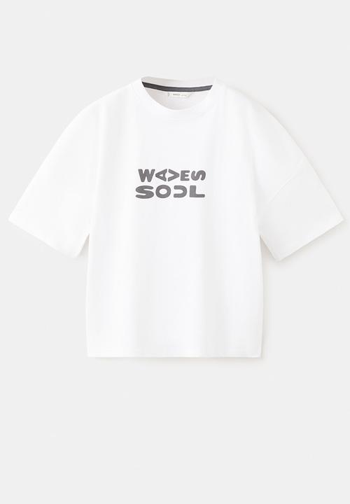 MANGO - T-Shirt Soul  -  White